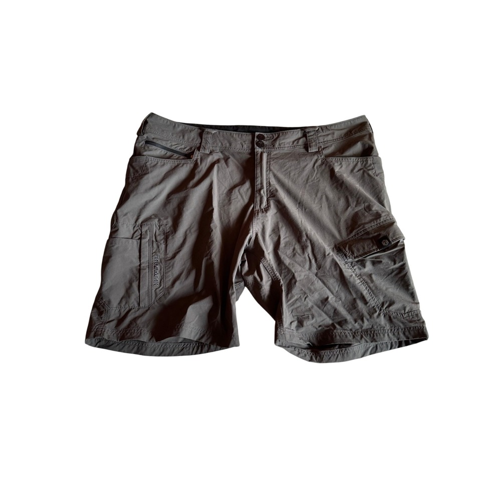 Truewerk T1 WerkShorts Mens 40W 9L Grey Technical Stretch Cargo Work Shorts